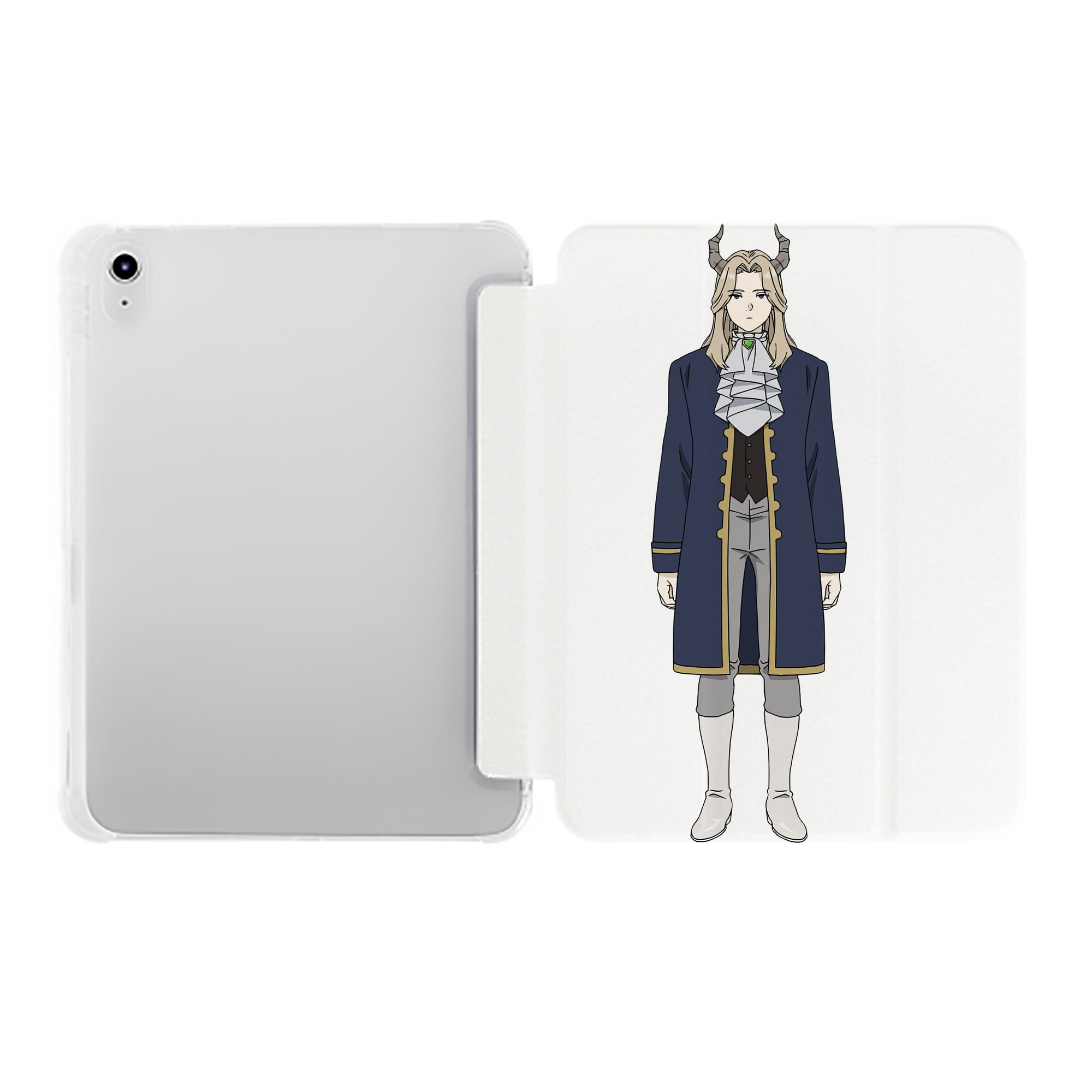 （画像用） 葬送のフリーレン Frieren IPad ケース ペン収納付き 三つ折りスタンド PUレザー×シリコン 対応機種9.5/10.5/10.9インチ